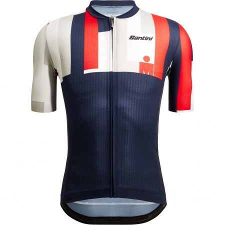 Веломайка Santini Aahonoui - Ironman SS Cycling Jersey (Веломайка Santini Aahonoui - Ironman SS Cycling Jersey / Синий-Красный,XXL,2I94075CESLKAAHO.RS.XXL)