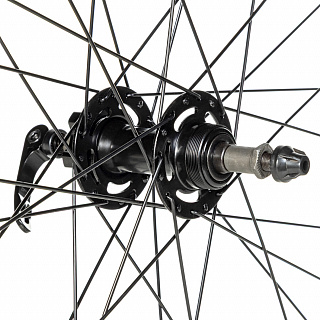 Колесо 26" заднее 32 спицы двойной обод втулка SF A22R - фото