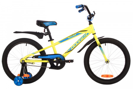 Велосипед Novatrack Dodger 20" (2024) (Велосипед NOVATRACK 20" DODGER алюм., зелёный, тормоз нож, короткие крылья, защита цепи А-тип)