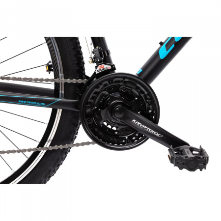 Велосипед CAPRIOLO LEVEL 9.0 29'' (2023) (Велосипед CAPRIOLO MTB LEVEL 9.0, рама алюминий 19'', колёса 29'' (чёрный-синий), 919546-19)
