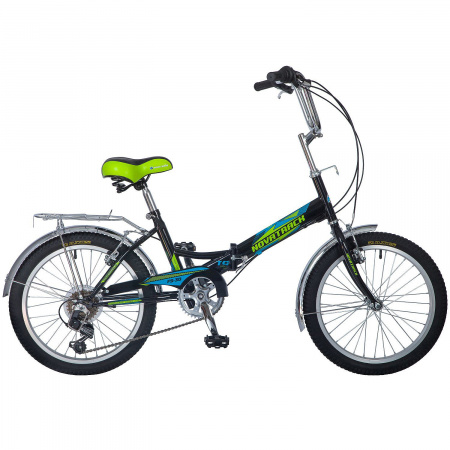 Велосипед Novatrack FS-30 6-spd 20" (2018) (Велосипед NOVATRACK 20" складной, FS30, черный, 6скор.Shimano TY-21,тормоз 2руч,сиден, багаж #137227)
