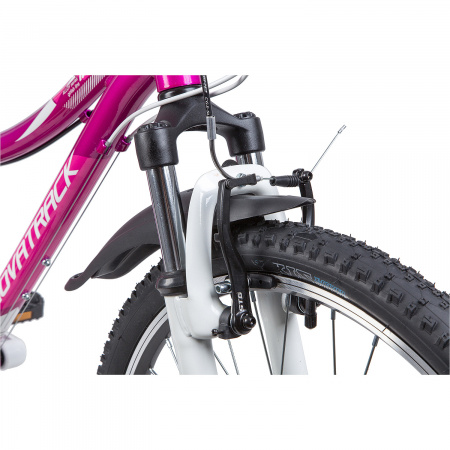 Велосипед NOVATRACK KATRINA 24" (2019) (Велосипед NOVATRACK 24" KATRINA, алюм.рама 12" фиолетовый, 21-скор, TY300/TS38/TZ500, V-brake)