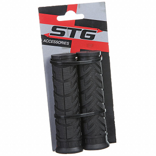 Грипсы STG, 110 мм, черный - фото