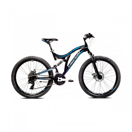 Велосипед CAPRIOLO GTX 260 26'' (2023) (Велосипед CAPRIOLO MTB GTX 260, рама сталь 19'', колёса 26'' (чёрный-синий), 918321-19)