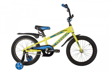 Велосипед NOVATRACK DODGER 18" (2022) (Велосипед NOVATRACK 18" DODGER алюм., зелёный, тормоз нож, короткие крылья, защита цепи А-тип)