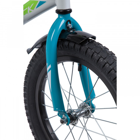 Велосипед NOVATRACK VALIANT 16" (2019) (Велосипед NOVATRACK 16", VALIANT, белый, полная защита цепи, тормоз нож, короткие крылья, нет багажн)