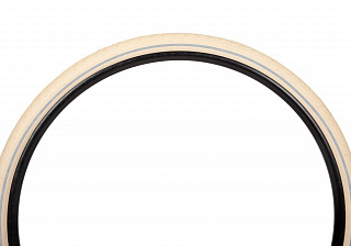 Покрышка Mitas Flash V66, 700x40c, ETRTO 42-622, светоотрожающая полоса, кремовый - фото