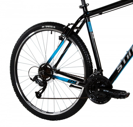 Велосипед STINGER ELEMENT STD MICROSHIFT 29" (2021) (Велосипед STINGER 29" ELEMENT STD черный, алюминий, размер 22", MICROSHIFT)