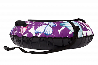 Тюбинг Snowstorm BZ-100_BUTTERFLY_V3, 100 см, розовый с черным - фото