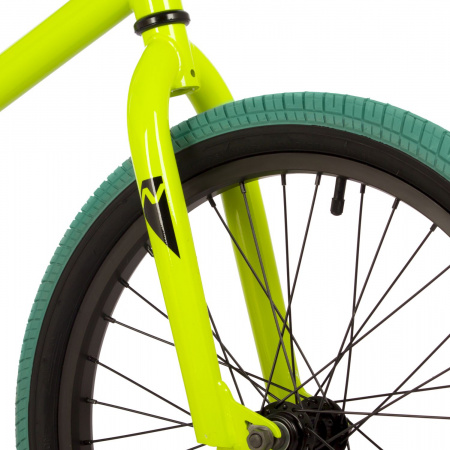 Велосипед Novatrack BMX Wolf 20" (2023) (Велосипед NOVATRACK 20" BMX WOLF сталь 21'', зеленый, U-BRAKE)
