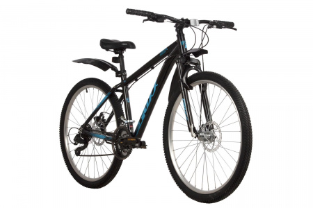 Велосипед FOXX ATLANTIC D 26" (2022) (Велосипед FOXX 26" ATLANTIC D черный, алюминий, размер 14")