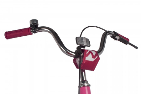 Велосипед NOVATRACK NOVARA 18" (2022) (Велосипед NOVATRACK 18" NOVARA алюм., розовый, пер.руч., зад.нож. тормоз, короткие крылья, полная за)